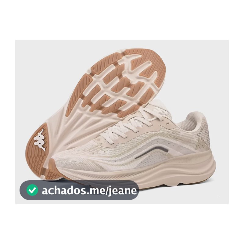 Tênis Kappa Kontroll 2.0 Masculino Feminino Corrida Academia Bege 42