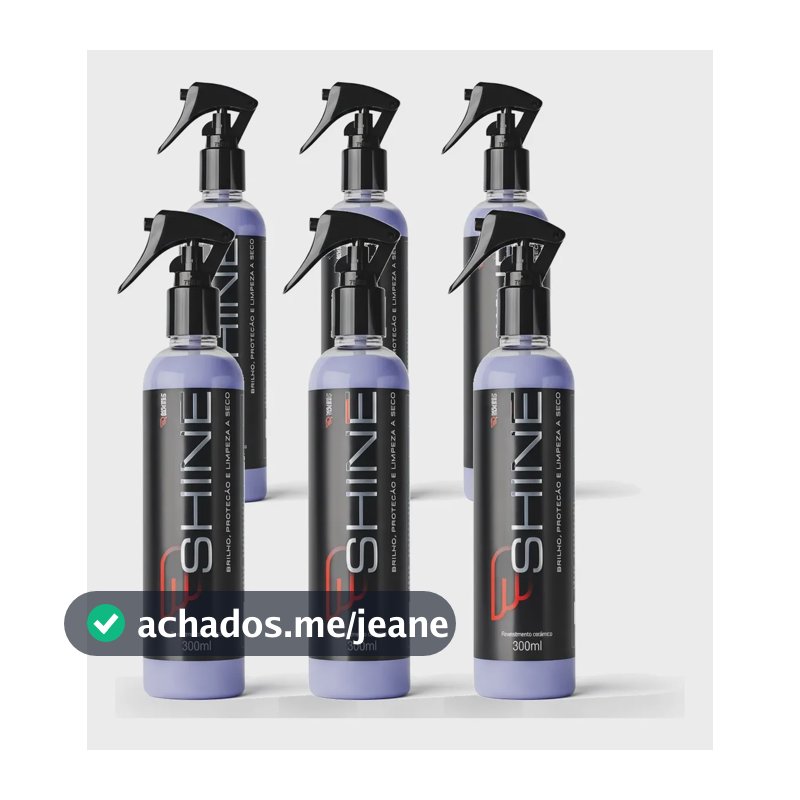 Kit 6 Shine Cera Carnaúba Automotiva Carro House Of Motors