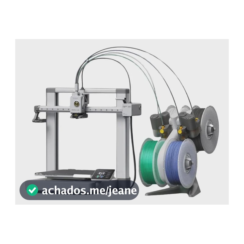 Impressora 3d Bambu Lab A1 Combo - A1c Prateado 127 Prateado