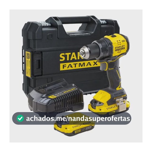 Parafusadeira E Furadeira 20v Stanley Sbd716d2t 2 Baterias