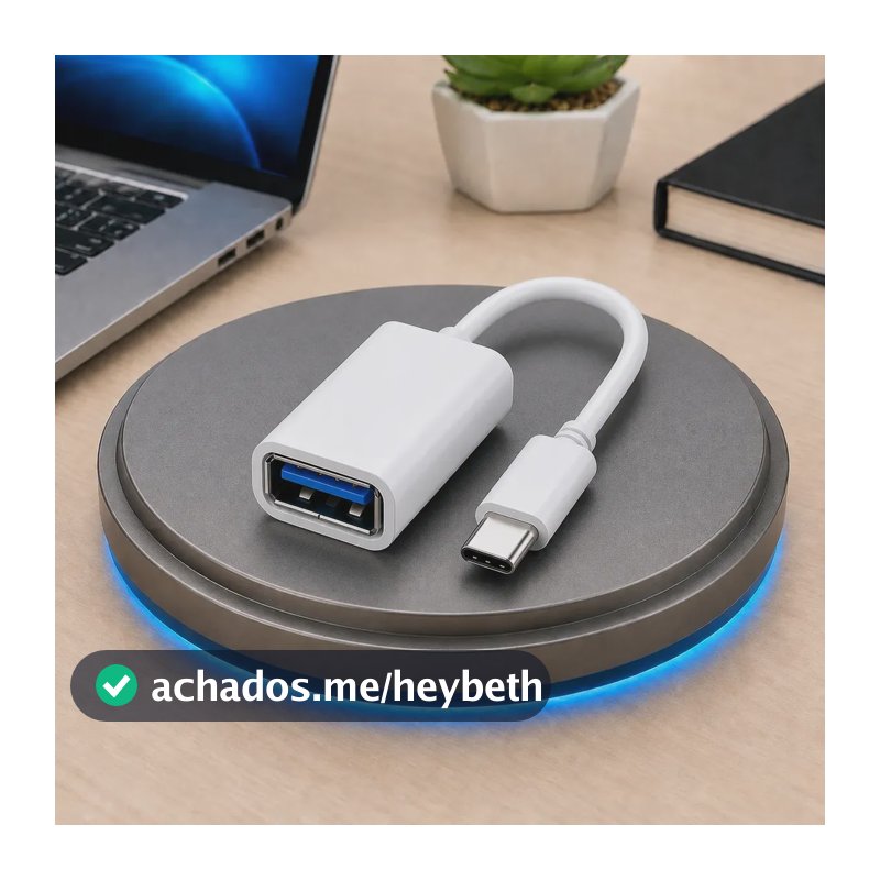 Adaptador OTG USB-C para USB 3.0 de 5Gbps – Maxnova Branco