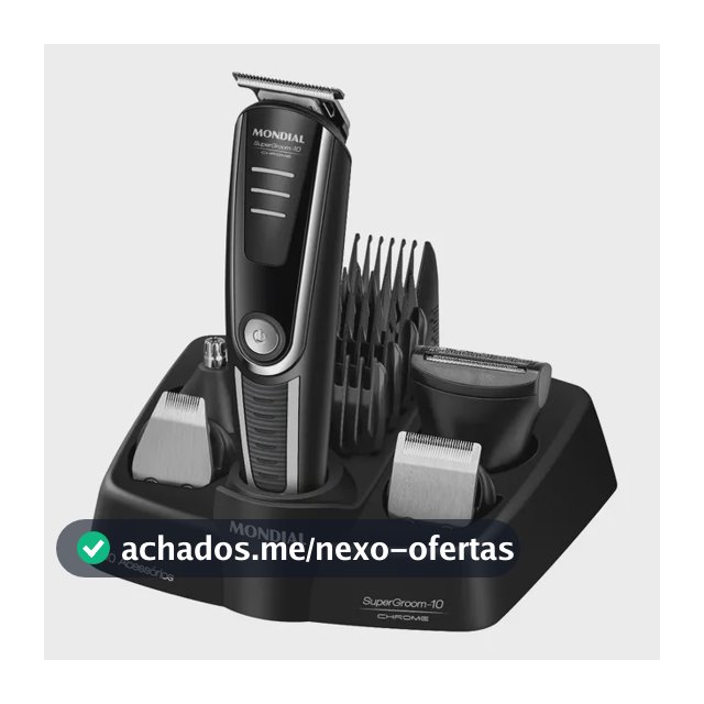 Aparador De Pelos Supergroom-10 Mondial Bivolt Bg-10