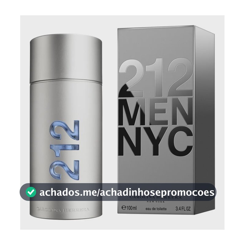 212 Men Carolina Herrera Edt Perfume Masculino 100ml