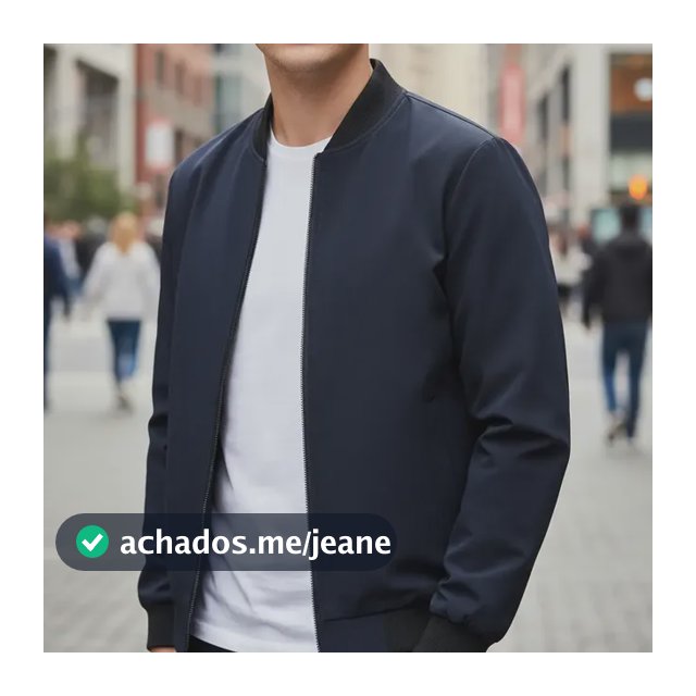 Jaqueta Corta Vento Masculina Casual Bomber Blusa Zíper