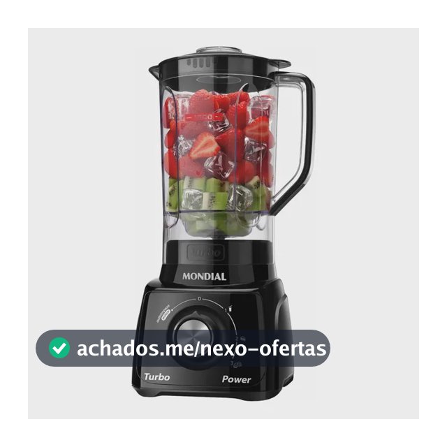Liquidificador Turbo Power Mondial 550W - L-99 FB