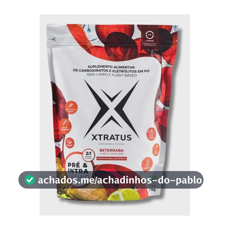 Suplemento Nutricional Xtratus Pré e Intra-treino 1kg Beterraba Limão Gengibre