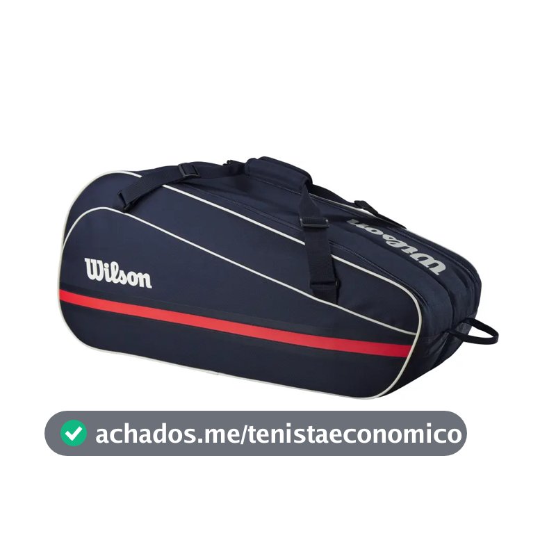Raqueteira Wilson 6PK TEAM marinho