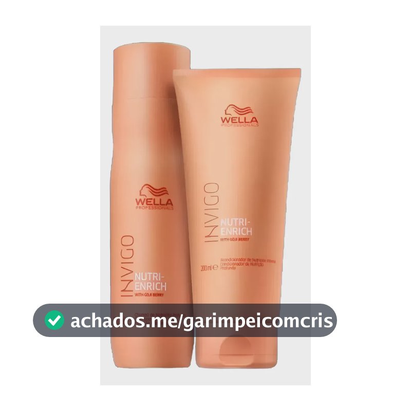 Kit Wella Invigo Nutri Enrich Shampoo 250ml + Condicionador