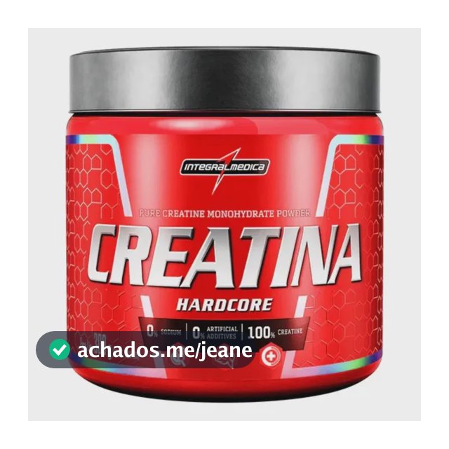Creatina Monohidratada Hardcore 300g - Integralmedica Sem Sabor