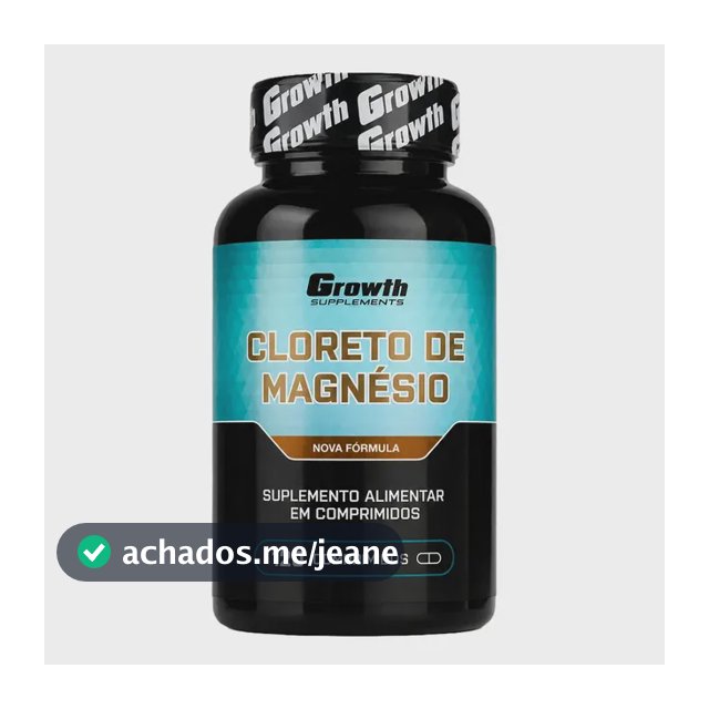 Cloreto De Magnésio 120 Comp Growth Supplements - Sem Sabor Sem Sabor