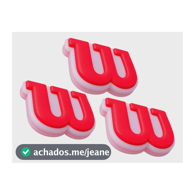 Antivibrador Raquete Tenis Wilson Grande - 3 Un 3 Uni. Vermelho 3x