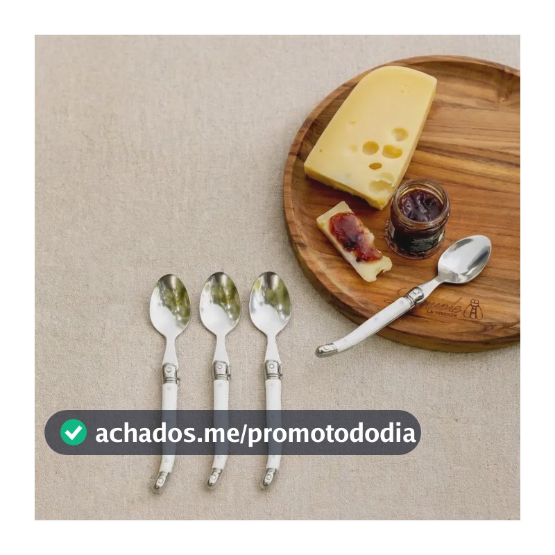 Kit Com 6 Colheres Para Sobremesa Luxo Laguiole La Maison Cabo Branco