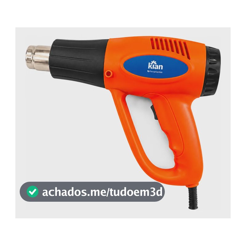 Soprador Térmico 1500/2000w 2 Estágios Ar Quente St-101 Kian Laranja 127v