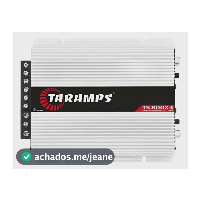 Modulo Taramps Ts800x4 800w 2 Ohms Rca Ts 800x4 4 Canais 200 Branco