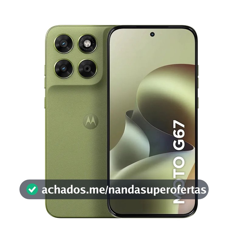 Smartphone Motorola Moto G67 5g - 256gb 4gb Ram + 8gb Ram Boost, Camera 50mp Sony Lytia 600, Tela 1.5k Extreme Amoled 120hz, Ultrarresistente - Verde Claro