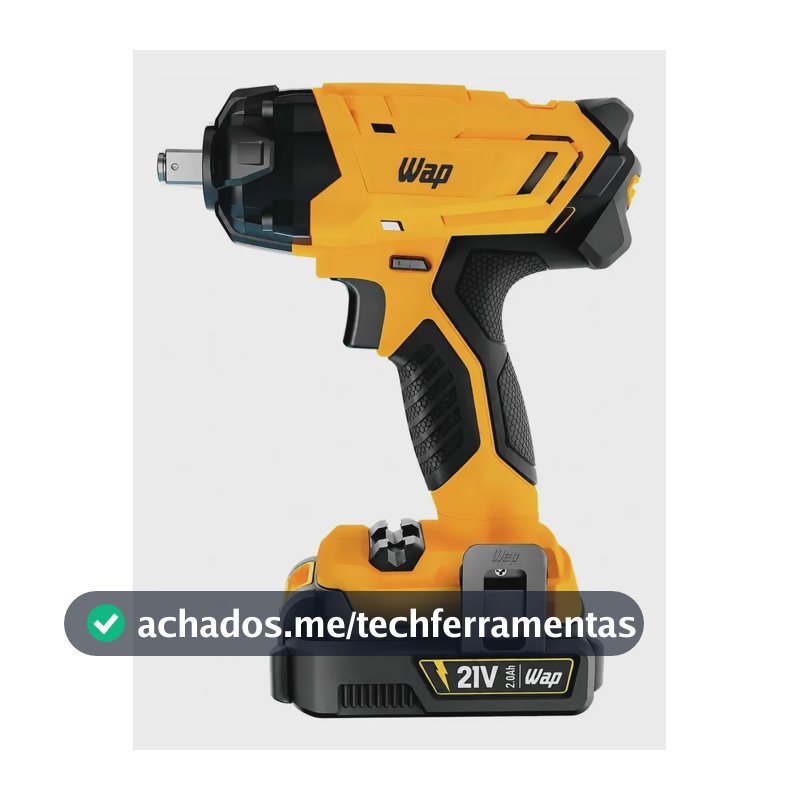 WAP K21 CH02 Chave de Impacto 21V Bateria Li-Ion Potente e Compacta Bivolt 2300 RPM