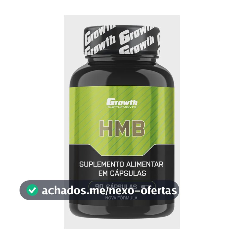 Hmb 90 Cápsulas Growth Supplements Sem Sabor