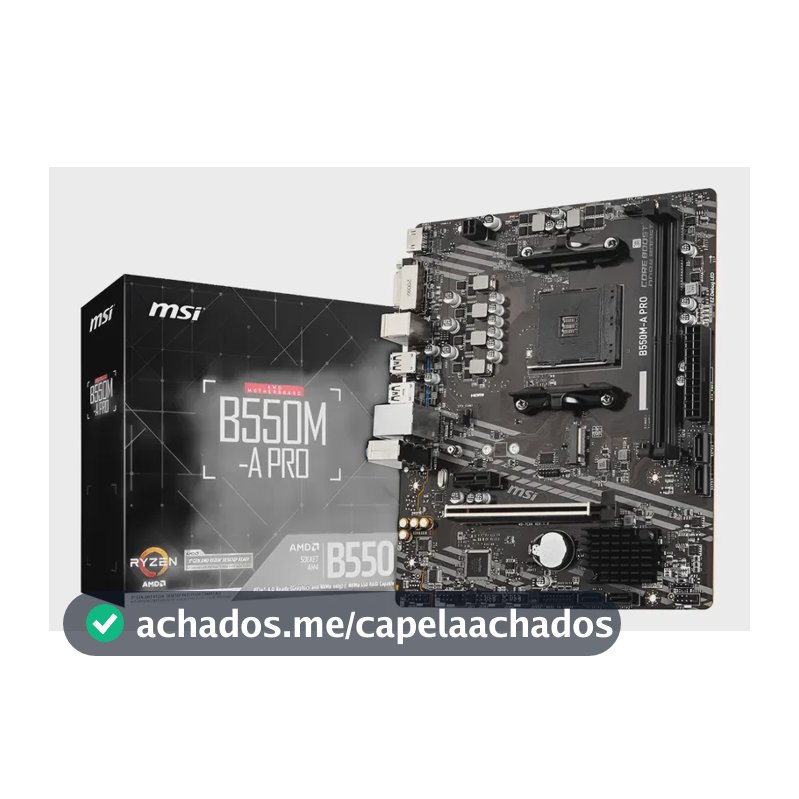 Placa-mãe Am4 Msi B550m A Pro Msi