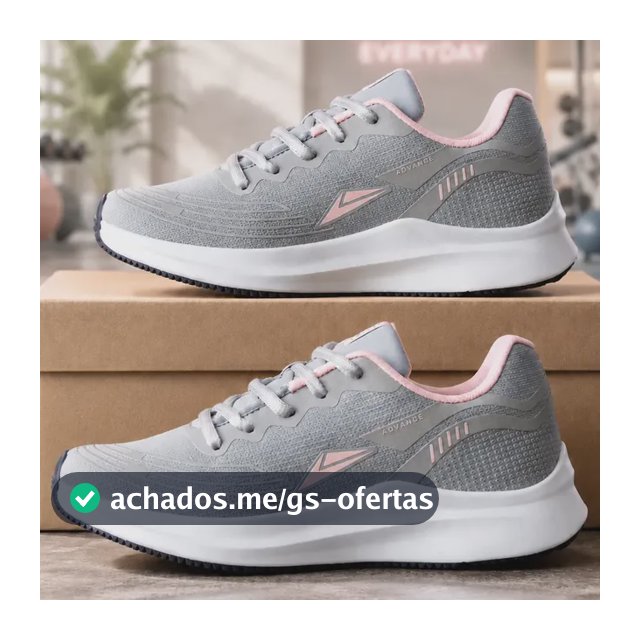 Tênis Sneeks Feminino Casual Academia Treino Promoção Cinza/rosa Sneeks 36,0 Br