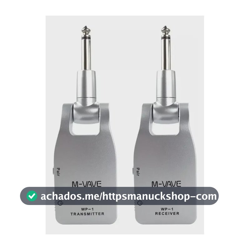 Transmissor e Receptor Sem Fio para Guitarra M-Vave WP-1 2.4G 30m Bateria Recarregável