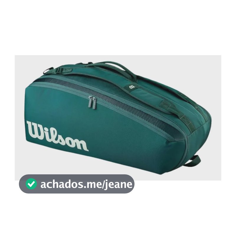 Raqueteira Wilson Blade V10 9 Pack Verde Comporta 9 Raquetes Verde