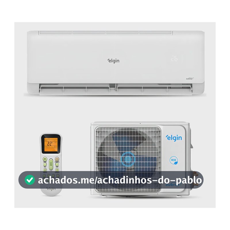 Ar Condicionado Elgin Eco Inverter II Wi-Fi 12.000 BTU Frio Compatível com Alexa e Google Home