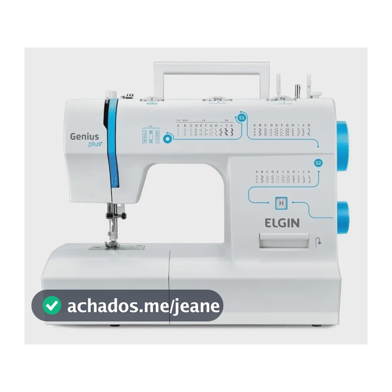 Máquina De Costura Elgin Jx-4035 Genius Plus 31 Pontos Cor Branco