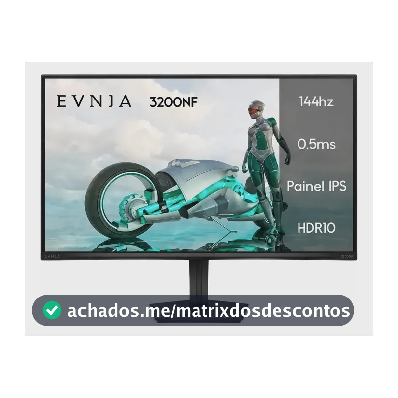 Monitor Gamer Philips Evnia 23,8'' 144hz 0,5ms Ips Full Hd Preto