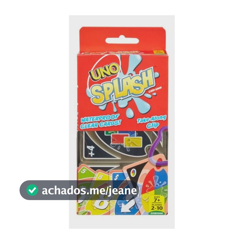 Uno, Jogo De Cartas, Splash Multicolorido Splash Português