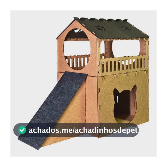 Casa Para Gatos Com Arranhador Casinha Toca 2 Andares com Rampa Gatificação Brinquedo Casa e Cama de Gato