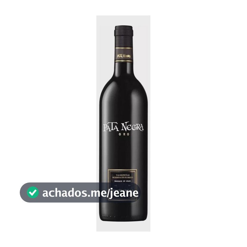 Vinho Tinto Espanhol Ouro Tempranillo 750ml Pata Negra