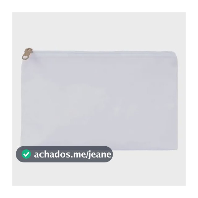 10 Nécessaire 20x15cm Córdoba Bco - Ziper Color P/sublimação