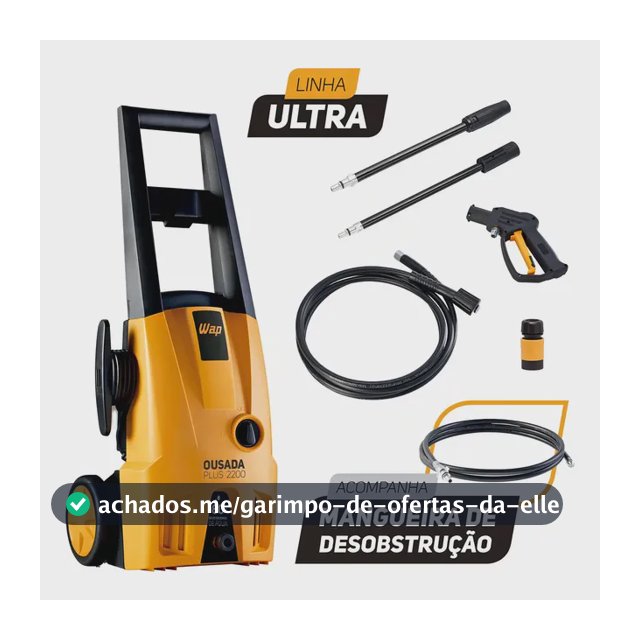 Desobstruidora de Alta Pressão Wap Ousada Plus 2200 Ultra 1500W com 1750psi