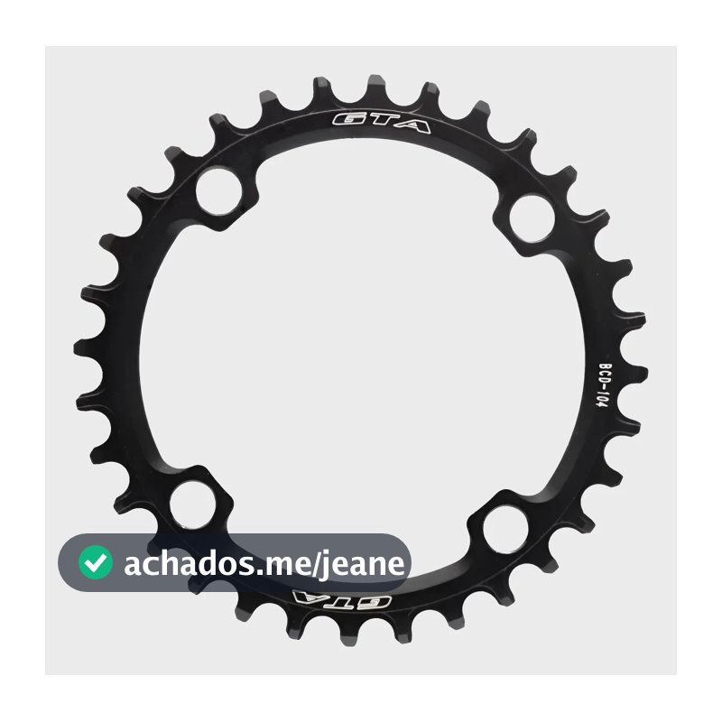Coroa Única Narrow Wide Bcd 104 32-38 Dentes Mtb 34t