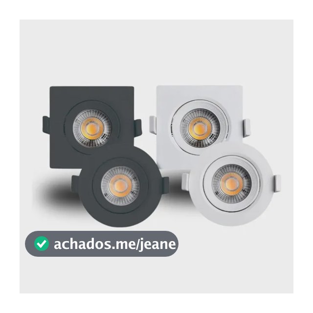 Kit 10 Spot Led 10w Luminária Frio Neutro Quente 6500k 3000k