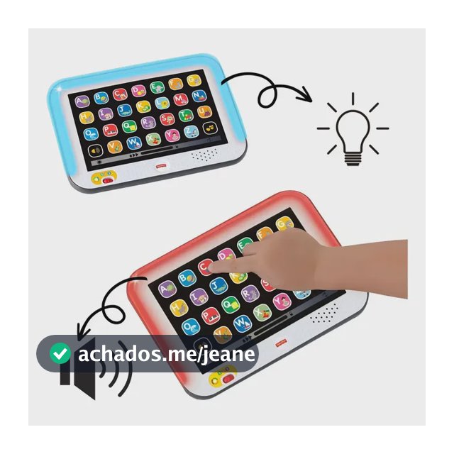 Brinquedo Tablet Fisher-price Cresce Comigo + De 100 Sons Cor Branco