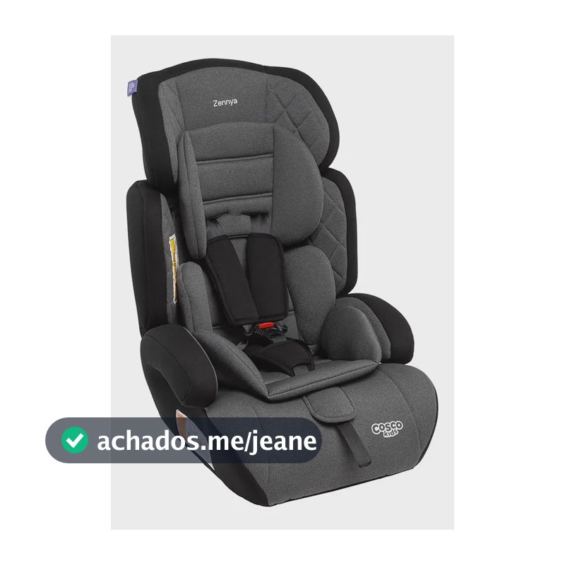 Cosco Kids, Cadeirinha Zennya, 9 a 36kg, Cinza Mescla