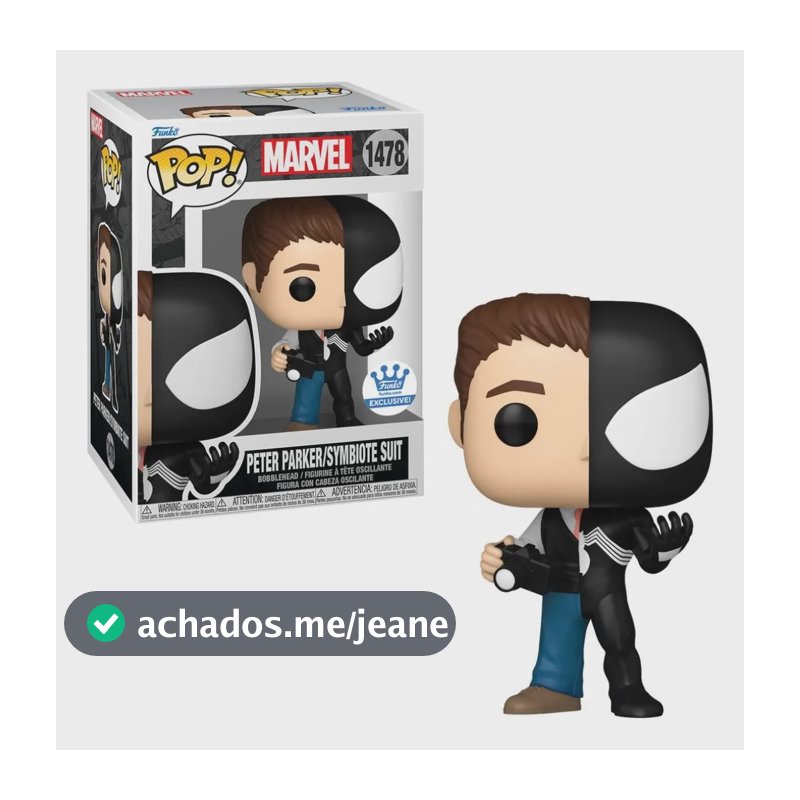 Boneco Funko Pop! Marvel Split - Peter/homem-aranha Preto