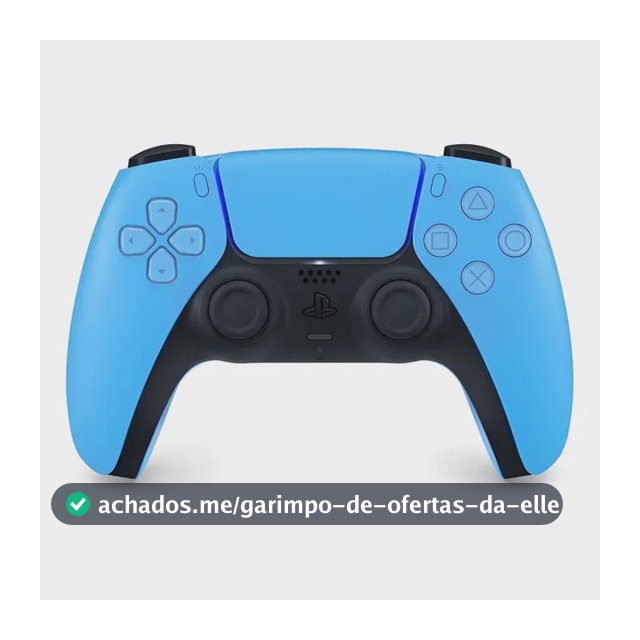 Controle DualSense Sem Fio PlayStation 5 Joystick Starlight Blue Sony CFI-ZCT1W