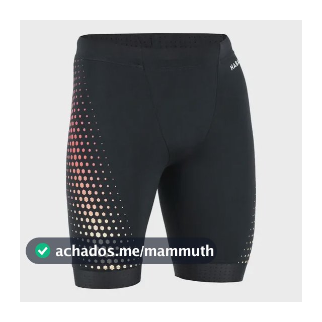 Sunga Shorts Masculino De Natação Fiti 500 Preto Nabaiji