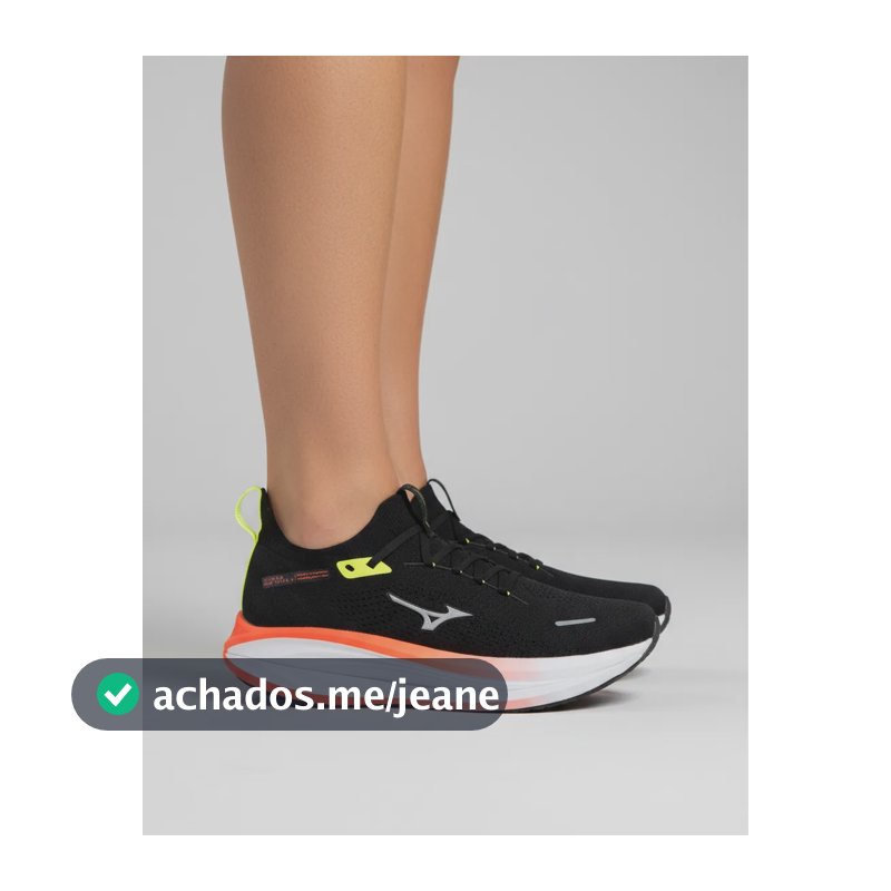 Tênis Mizuno Neo Vista 3 Unissex Esportivo Corrida Caminhada Preto/laranja 41