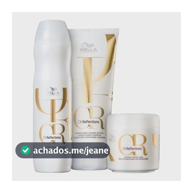 Wella Kit Oil Reflections Tratament Prof Trio (3 Produtos)