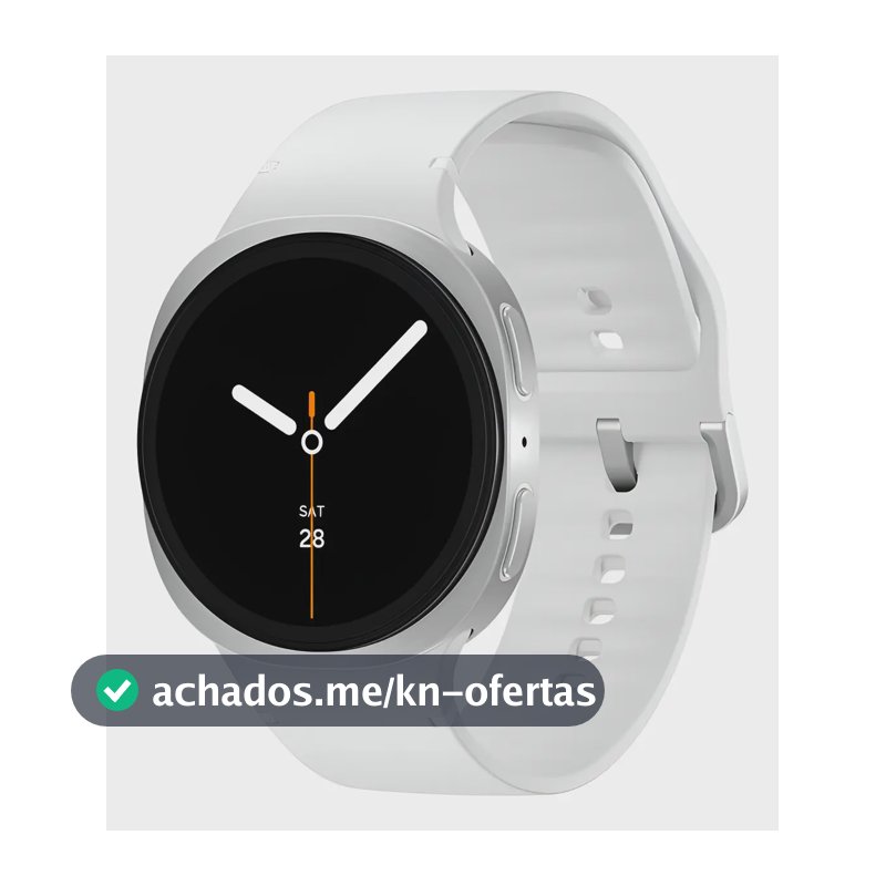 Samsung Galaxy Watch8 Smartwatch 40mm Lte, Galaxy Ai Caixa Prata Pulseira Prata Bisel Prata