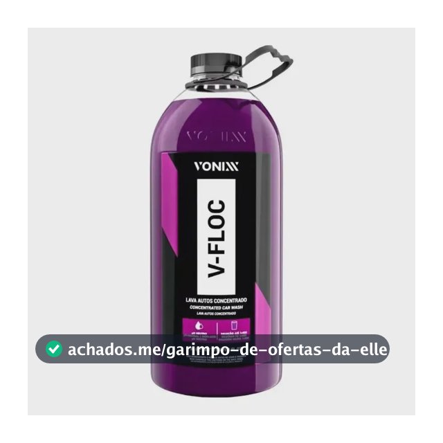 V floc Shampoo Automotivo Neutro Concentrado 3L Vonixx
