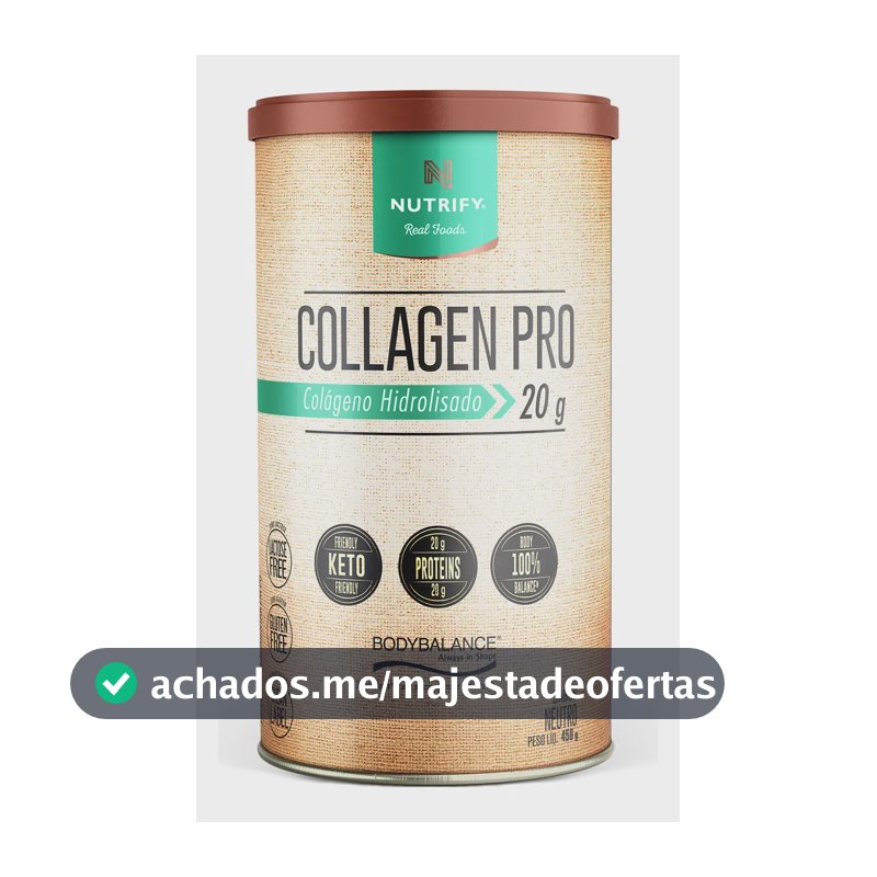 Colágeno Nutrify Pro Body Balance em pó Sem sabor x 450g