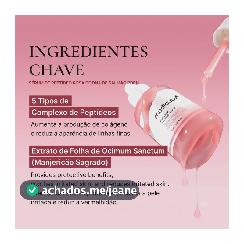 Sérum Medicube PDRN Pink Peptide para Rosto e Pescoço - 30 mL