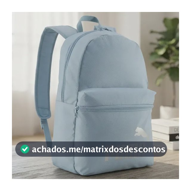 Mochila Phase Backpack Azul Puma Azul Liso
