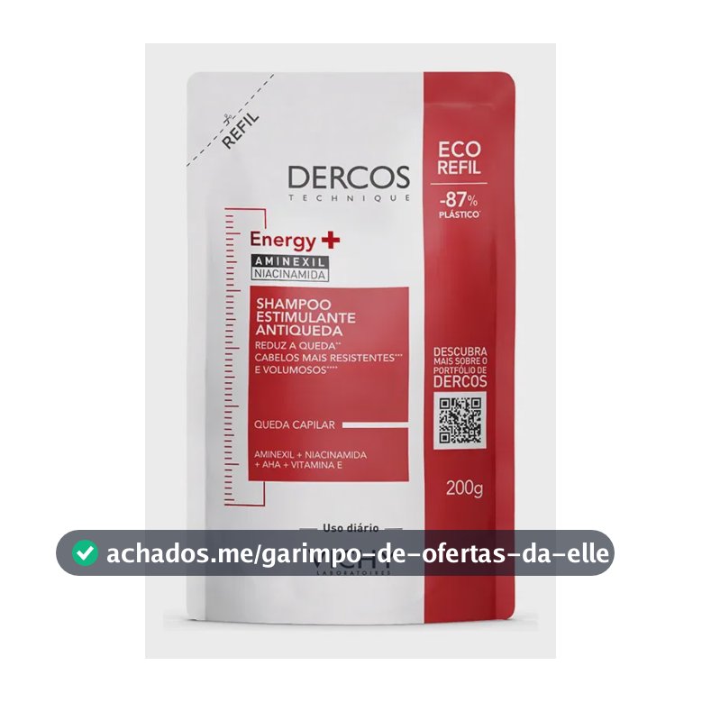 Shampoo Antiqueda Estimulante com Aminexil, Dercos Energy+ Vichy, 200g