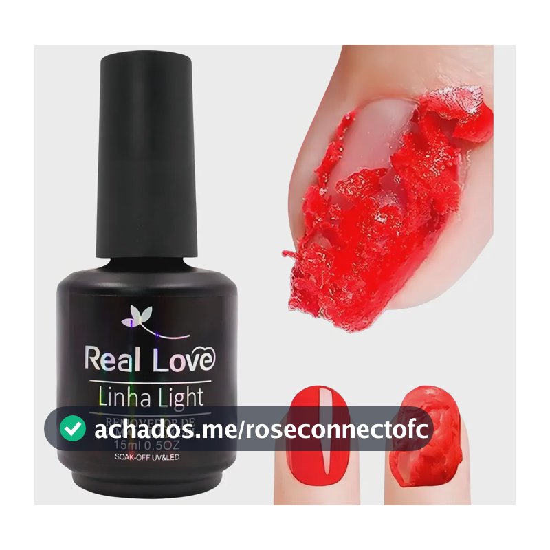 Removedor De Esmalte Em Gel 15ml - Real Love