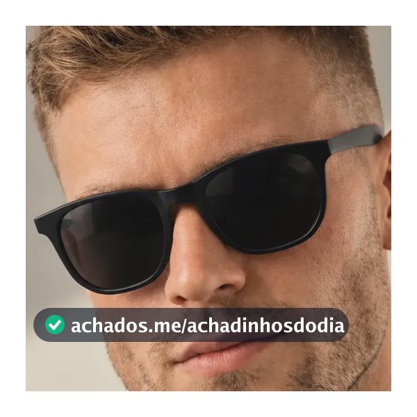Óculos De Sol Quadrado Masculino Premium Proteção Uv400